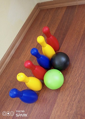 Renkli Plastik Bowling Seti - Görsel 2