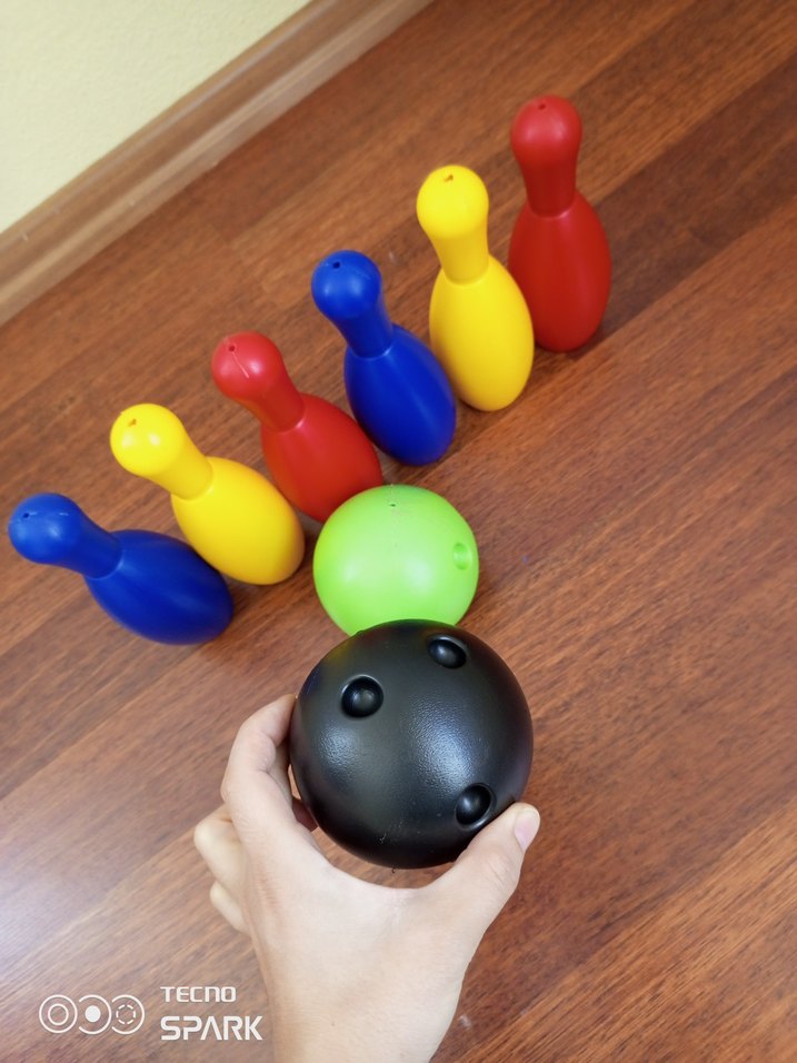 Renkli Plastik Bowling Seti - Görsel 3