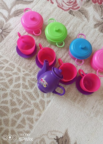 Renkli Oyuncak Çay ve tencere seti - Görsel 6