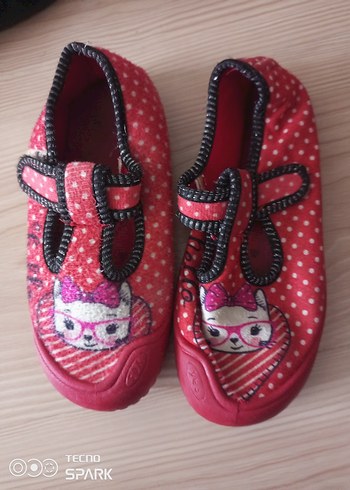 Kız Çocuk Renkli Cırt Cırtlı Ev Terliği - Görsel 4