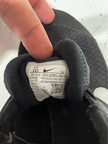 28 Beden siyah Renk Nike çocuk spor ayakkabı