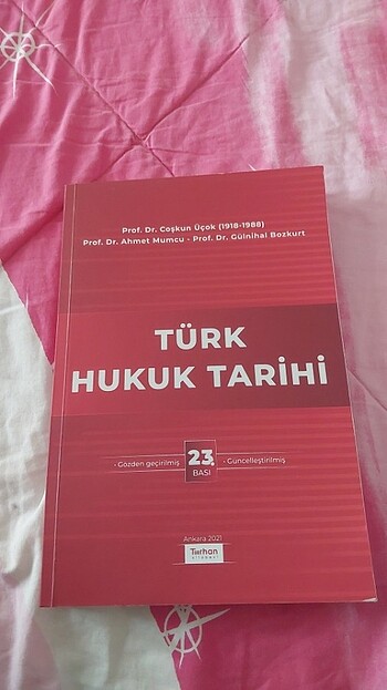 Türk hukuk tarihi Coşkun üçok Turhan Kitabevi