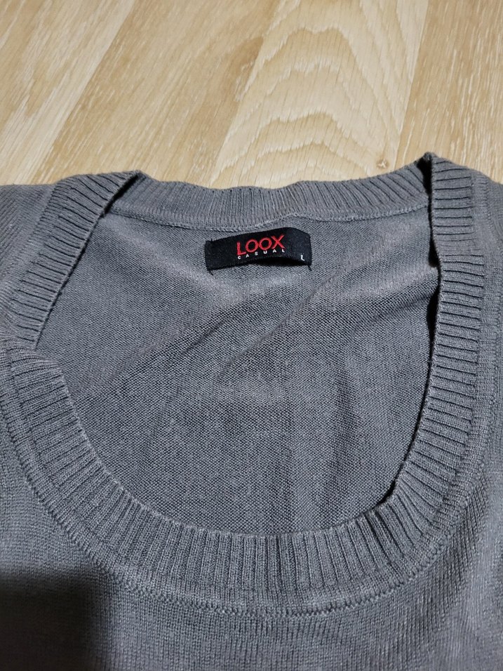 Gri Kadın Triko Kazak - Görsel 3