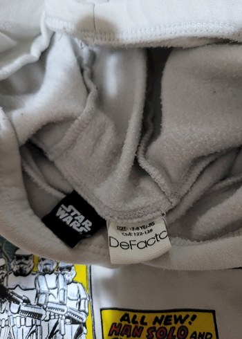 Star Wars Kapüşonlu Erkek Çocuk Gri Sweatshirt - Görsel 4