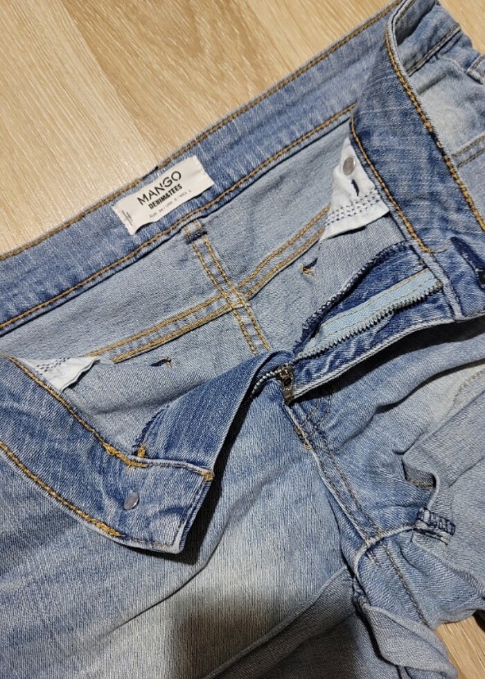MANGO Denim /Kot Mini Şort Kadın - Görsel 4