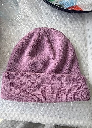 Mor Örgü Unisex Bere - Görsel 2