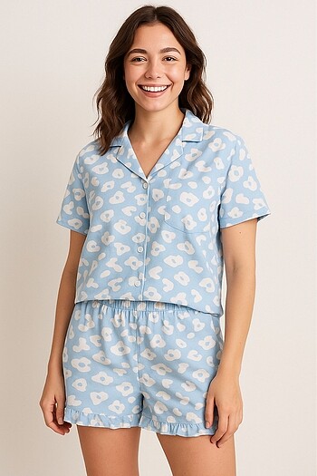 Gömlekli Pijama Takımı