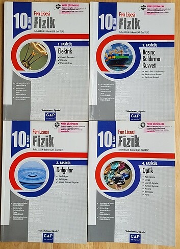Çap yayınları 10. sınıf Fen Lisesi Fizik konu ve soru