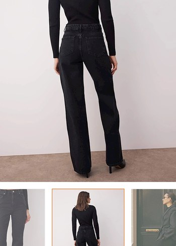 Siyah Kadın Kot Pantolon - Görsel 3