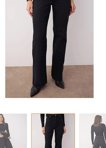 Siyah Kadın Kot Pantolon - Görsel 2