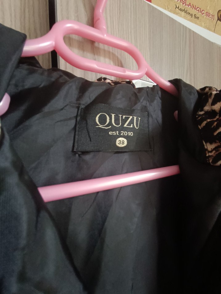 Leopar Desenli V Yaka Kadın Ceket - Görsel 4