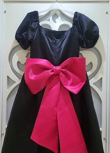 Midi boy siyah elbise - Görsel 5