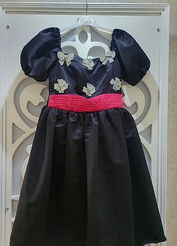 Midi boy siyah elbise - Görsel 7