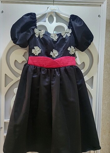 Midi boy siyah elbise - Görsel 8