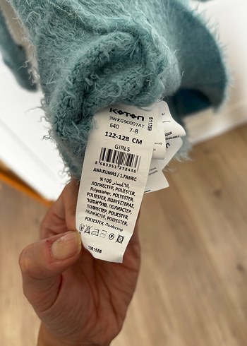 Turkuaz peluş çocuk Kazak 7 yaş - Görsel 3