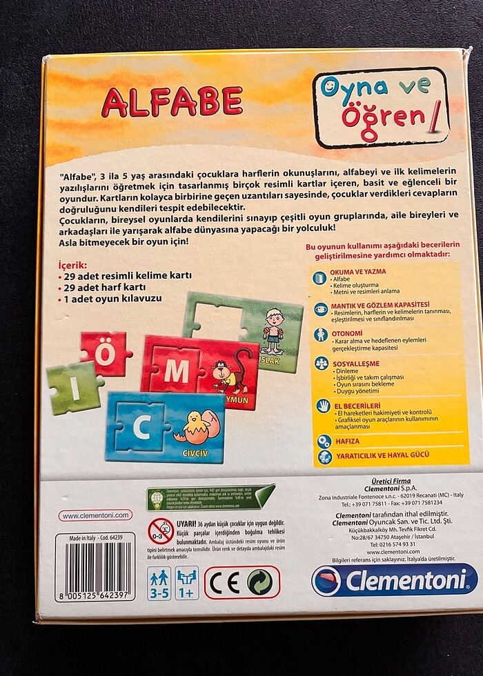 Alfabe clementoni - Görsel 3