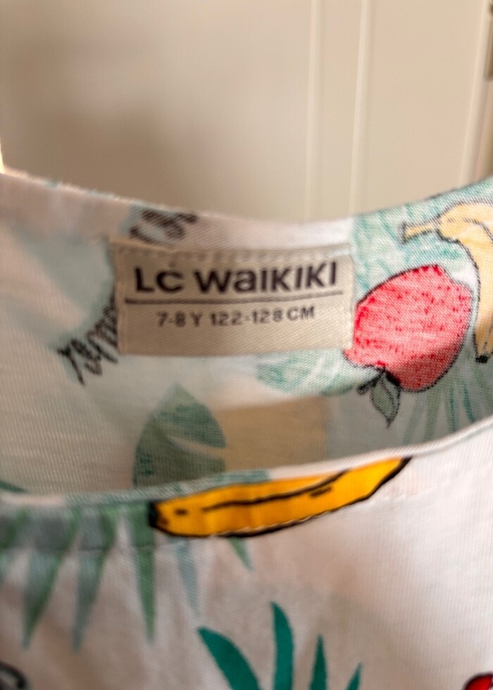 Kız çocuk 7 - 8 yaş askılı tişört - Görsel 3