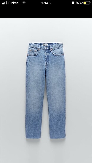 Zara straight fit jean
