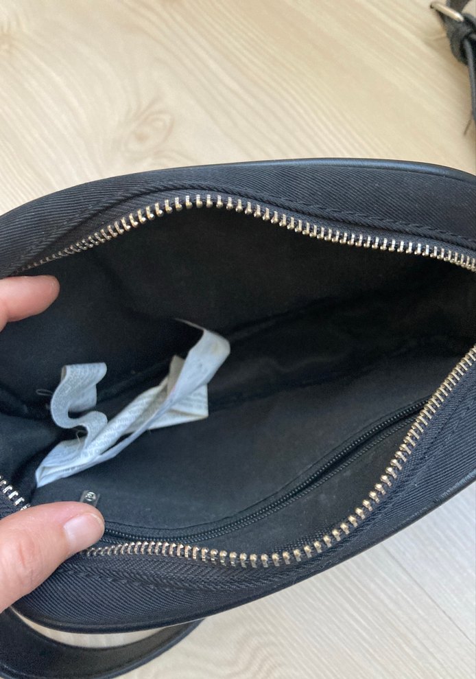 Siyah Deri Kadın Çapraz Çanta - Görsel 3