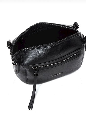 Derimod Siyah Deri Kadın Biker Çanta - Görsel 3