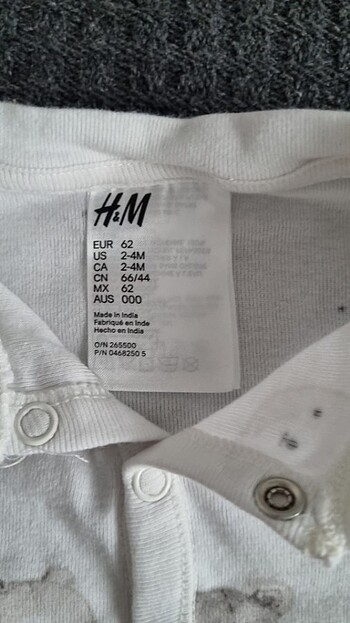 3 Ay Beden H&M erkek bebek tulum