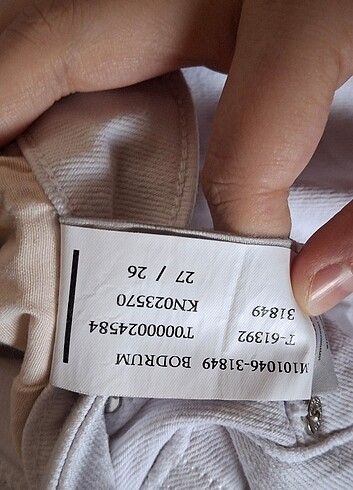 38 Beden beyaz Renk Beyaz kot pantolon