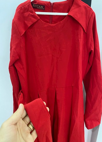 Arkası uzun elbise - Görsel 3