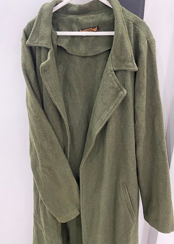 Kadın Haki Uzun Kollu Salaş Kaban - Görsel 2