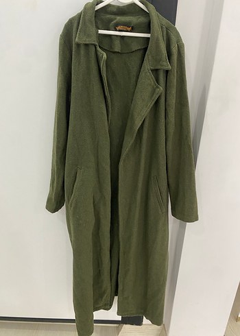 Kadın Haki Uzun Kollu Salaş Kaban - Görsel 5