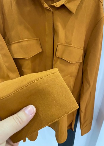 Kadın Kahverengi gömlek - Görsel 2