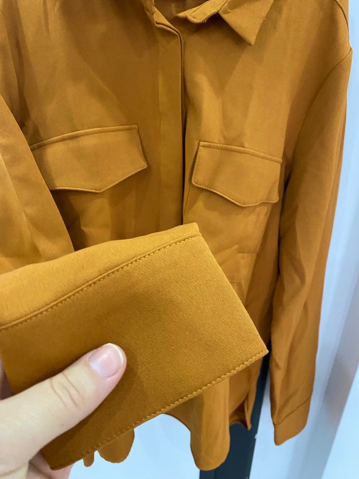 Kadın Kahverengi gömlek - Görsel 2