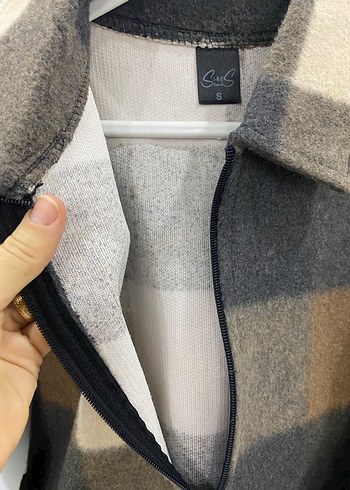 Ekose Yün Midi  Ceket - Görsel 5