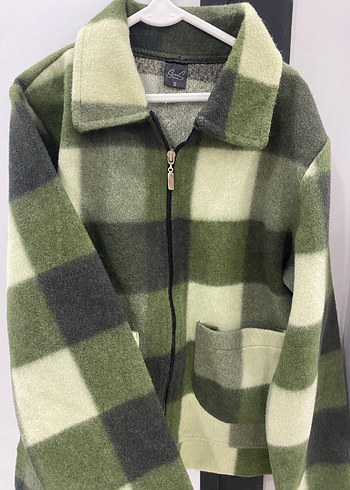 Ekose Yün Midi  Ceket - Görsel 3