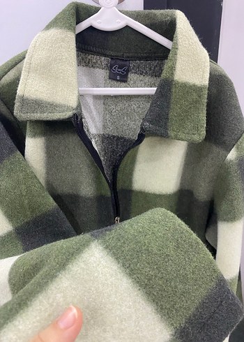 Ekose Yün Midi  Ceket - Görsel 4