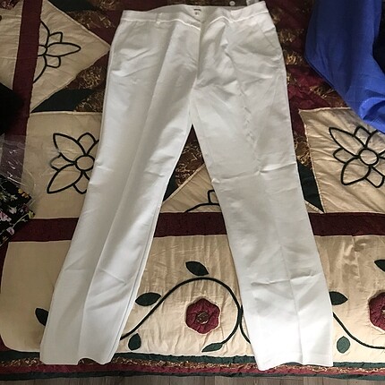 Beyaz Koton Pantolon