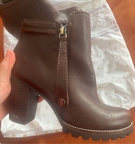 36 Beden kahverengi Renk Tommy Hilfiger Kadın Bot