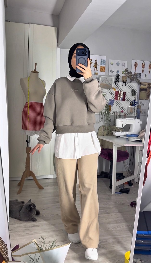 Ck Sweatshirt ve zra pantolon - Görsel 4