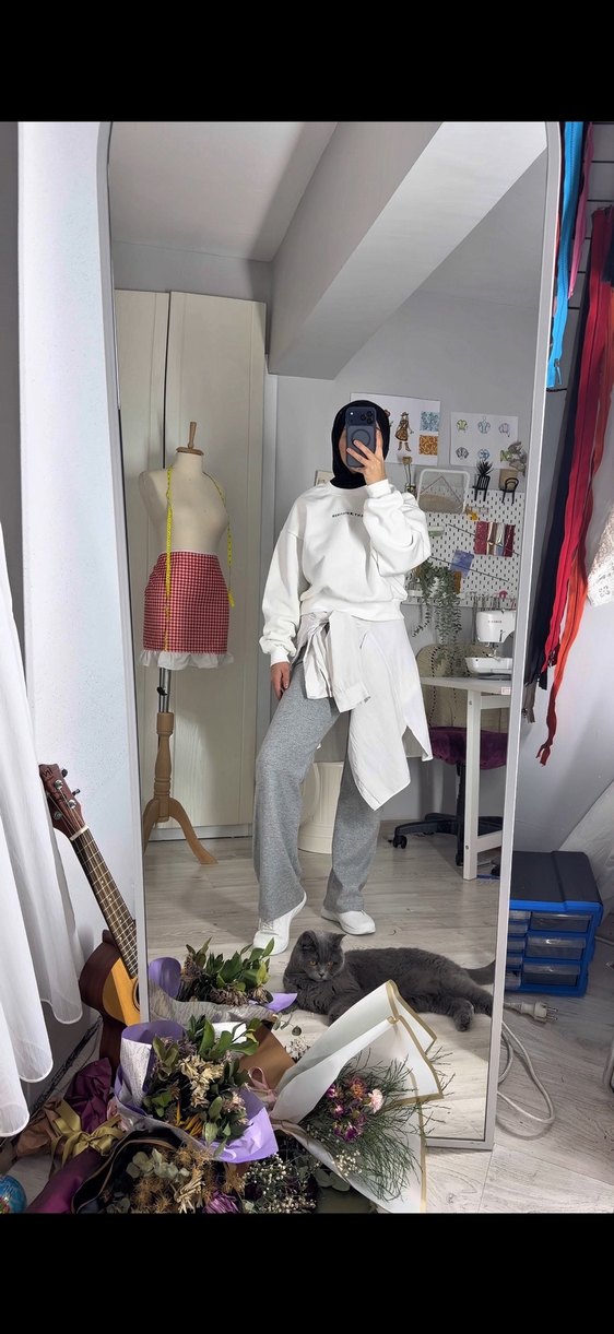 Tommy Hilfiger Beyaz  Sweatshirt - Görsel 2