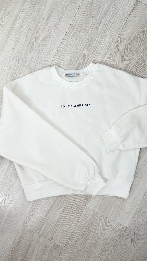 Tommy Hilfiger Beyaz  Sweatshirt - Görsel 3