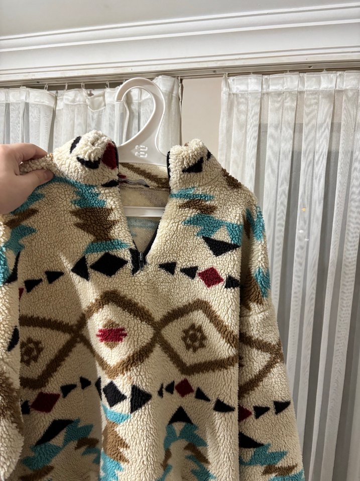 Kadın Bohem Yüksek Yaka Ponço - Görsel 2