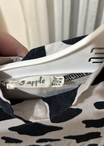 Siyah Beyaz Desenli Balıkçı Yaka Bluz - Görsel 2