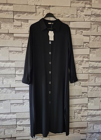 Siyah Tesettür Elbise/Tunik