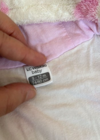 Kapüşonlu Pembe Kürklü Bebek Kız Tulumu - Görsel 4