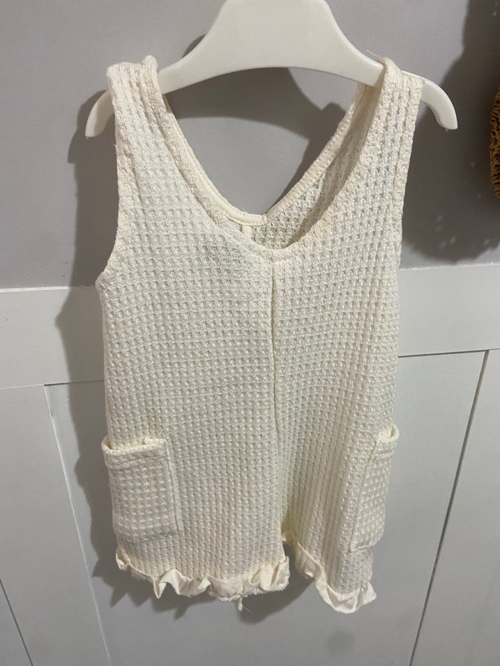 Kız Çocuk Beyaz zara tulum - Görsel 3