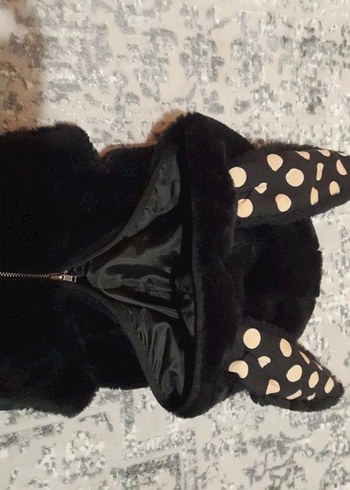 Kapüşonlu Kürklü çocuk yelek - Görsel 2