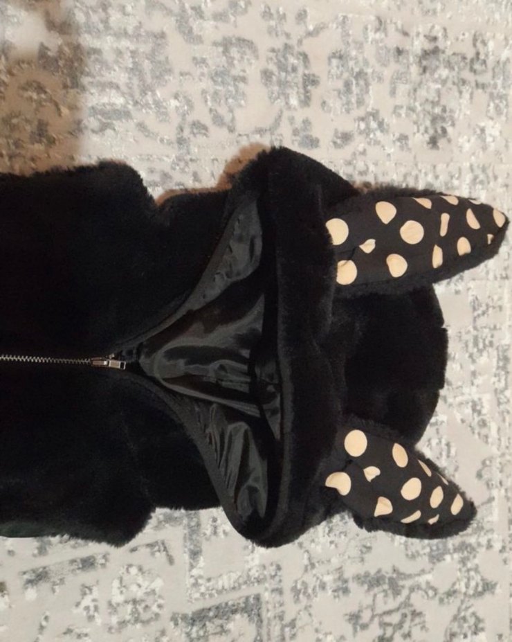 Kapüşonlu Kürklü çocuk yelek - Görsel 2