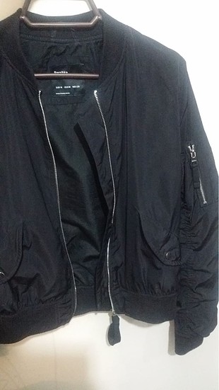 Siyah bershka bomber ceket