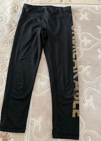 Siyah Elastik Spor Kadın Tayt cape town gezimde aldım süper - Görsel 3