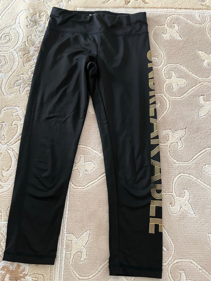 Siyah Elastik Spor Kadın Tayt cape town gezimde aldım süper - Görsel 3