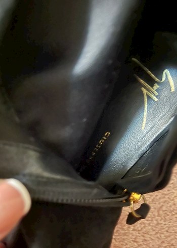 Siyah Süet Tokalı Stiletto Dizüstü Kadın Çizme - Görsel 5